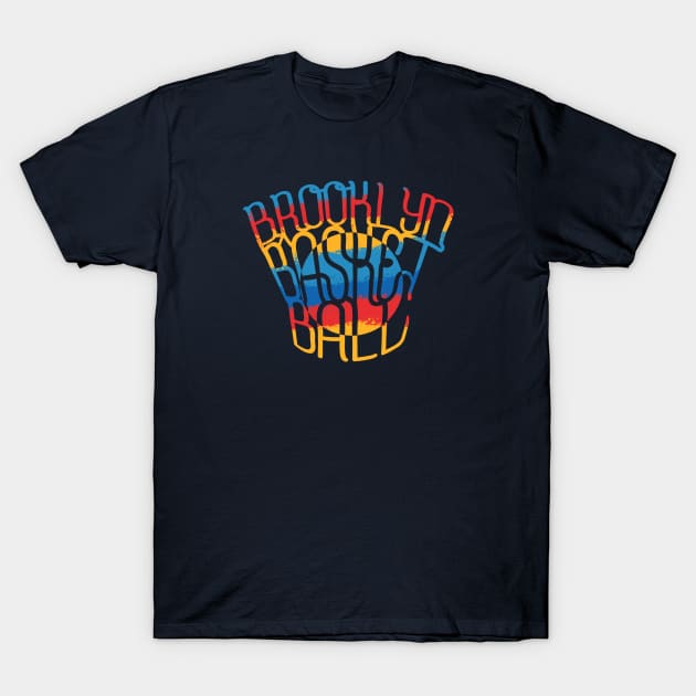 Brooklyn Nets Basquiat Vintage Logo T-Shirt by overhooped
